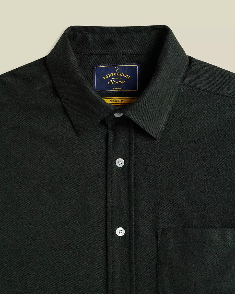 Portuguese Flannel Teca Shirt Forest Herren Hemd grün